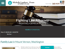 Tablet Screenshot of lambertevansfamilylaw.com